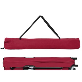 Opvouwbaar Veldbed 2 pcs Rood 206 x 76 x 74 cm 6