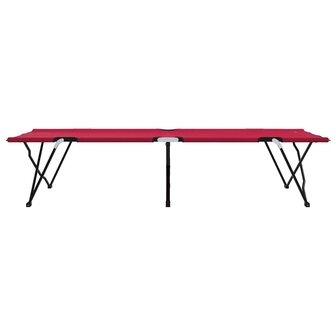 Opvouwbaar Veldbed 2 pcs Rood 206 x 76 x 74 cm 7