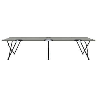 Opvouwbaar Veldbed 2 pcs Grijs 206 x 76 x 74 cm 7