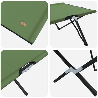 Opvouwbaar Veldbed 2 pcs Groen 206 x 76 x 74 cm 9