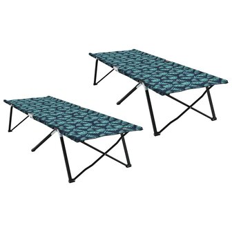 Opvouwbaar Veldbed Blad 2 pcs Bossen 206 x 76 x 74 cm 2