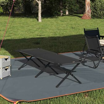 Opvouwbaar Veldbed Zwart 193 x 69 x 45 cm Oxford stof 1
