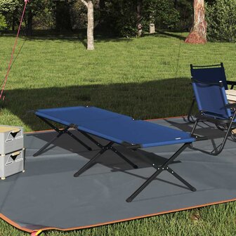Opvouwbaar Veldbed Blauw 210 x 80 x 46 cm Oxford stof 1