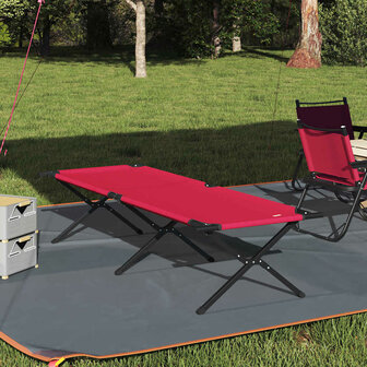 Opvouwbaar Veldbed Rood 210 x 80 x 46 cm Oxford stof 1