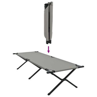 Opvouwbaar Veldbed Grijs 210 x 80 x 46 cm Oxford stof 9