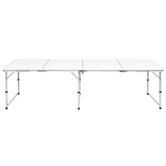 Campingtafel inklapbaar en verstelbaar 240x60 cm aluminium 2