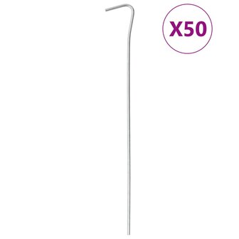Tentharingen 50 st &Oslash;3 mm 23 cm gegalvaniseerd staal 1