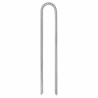 Tentharingen 12 st U-vormig &Oslash;7 mm 30 cm gegalvaniseerd staal 2