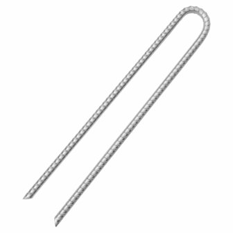 Tentharingen 6 st U-vormig &Oslash;12 mm 41,5 cm gegalvaniseerd staal 3