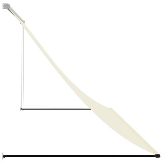 Luifel uittrekbaar 300x150 cm stof en staal cr&egrave;mekleurig 4