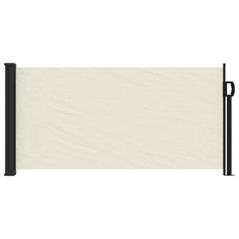 Windscherm uittrekbaar 100x500 cm cr&egrave;mekleurig 3