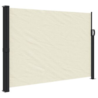 Windscherm uittrekbaar 140x600 cm cr&egrave;me 2