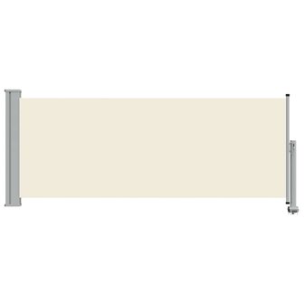 Tuinscherm uittrekbaar 100x300 cm cr&egrave;mekleurig 4