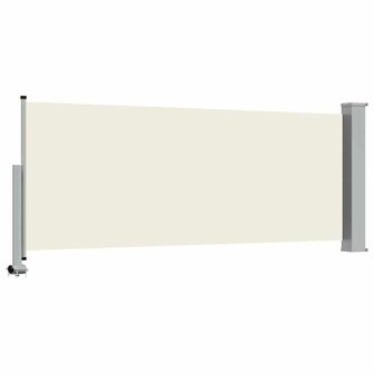 Tuinscherm uittrekbaar 100x300 cm cr&egrave;mekleurig 7