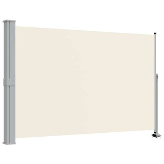 Tuinscherm uittrekbaar 160x300 cm cr&egrave;mekleurig 2