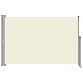 Tuinscherm uittrekbaar 160x300 cm cr&egrave;mekleurig 4