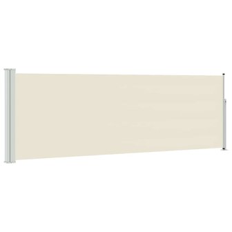Tuinscherm uittrekbaar 100x300 cm cr&egrave;me 2