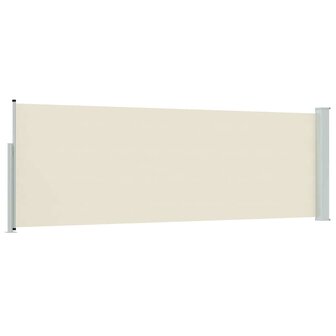 Tuinscherm uittrekbaar 100x300 cm cr&egrave;me 6