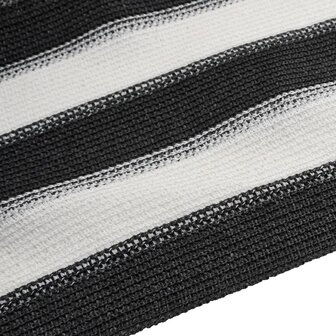 Privacynet 195 g/m&sup2; 1,8x25 m HDPE antracietkleurig en wit 5