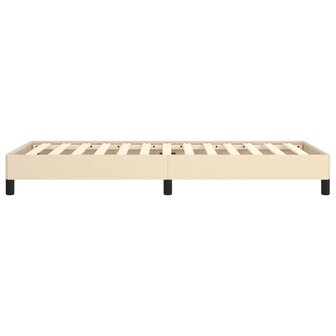 Bedframe zonder matras 90x190 cm stof cr&egrave;mekleurig 6