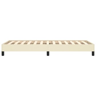 Bedframe kunstleer cr&egrave;mekleurig 80x200 cm 6