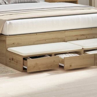 Bedlades Artisan Eiken 150 x 36,5 x 16,5 cm Bewerkt hout 4