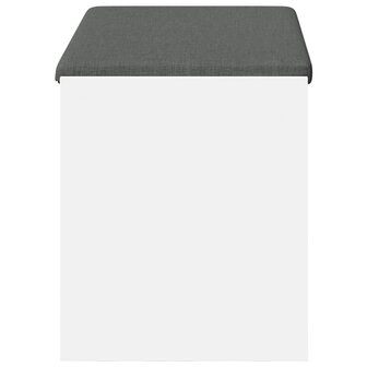 Halbank Wit 83 x 38 x 45 cm Ge&iuml;ndustrialiseerd hout en stof 6
