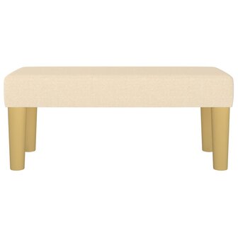 Bankje 70x30x30 cm stof cr&egrave;mekleurig 3