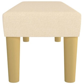 Bankje 100x30x30 cm stof cr&egrave;mekleurig 4