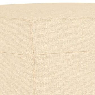 Bankje 70x35x41 cm stof cr&egrave;mekleurig 5