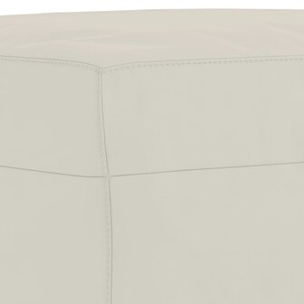 Bankje 70x35x41 cm fluweel cr&egrave;mekleurig 5