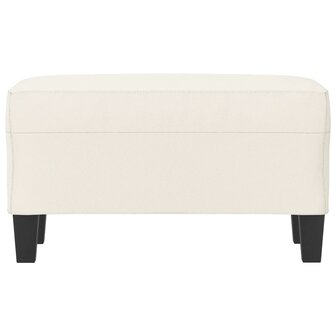 Bankje 70x35x41 cm kunstleer cr&egrave;mekleurig 3