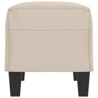 Bankje 70x35x41 cm microvezelstof cr&egrave;me 4