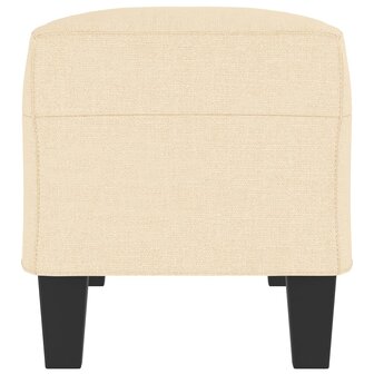Bankje 100x35x41 cm stof cr&egrave;mekleurig 4