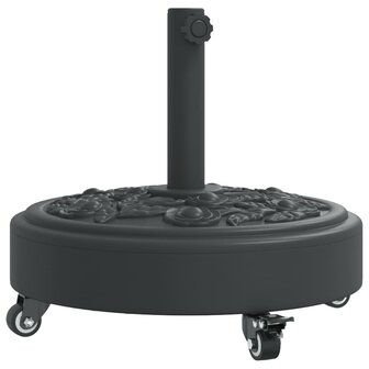 Parasolvoet met wielen voor stok van &Oslash;38 / 48 mm 27 kg rond 2