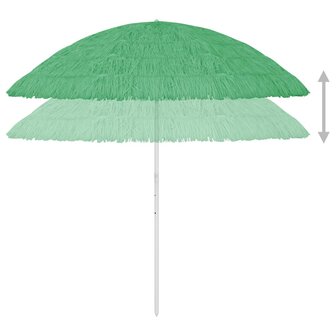 Strandparasol Hawa&iuml; 300 cm groen 4
