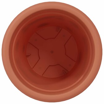 Ronde Bloempot 6 pcs Baksteenrood &Oslash; 26 x 21.5 cm Kunststof 6