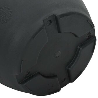 Ronde Bloempot 6 pcs Zwart &Oslash; 26 x 21.5 cm Kunststof 8