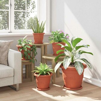 Ronde Bloempot 24 pcs Baksteenrood &Oslash; 26 x 21.5 cm Kunststof 4