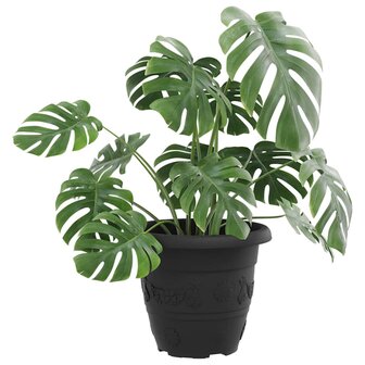 Ronde Bloempot 24 pcs Zwart &Oslash; 26 x 21.5 cm Kunststof 3