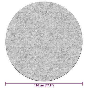 Vloerkleed wasbaar &oslash;120 cm antracietkleurig 6