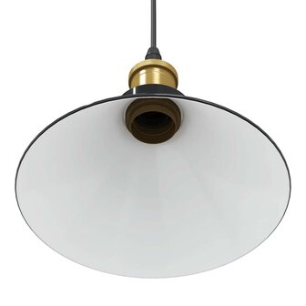 Hanglamp in hoogte verstelbaar E27 &Oslash;22 cm metaal glanzend zwart 9