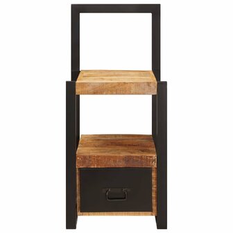 Kledinghouder met lade Bruin 40 x 40 x 90 cm Massief Mango Hout 5