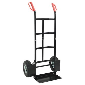 Steekwagen Zwart en Rood 57 x 46 x 113 cm Staal 2