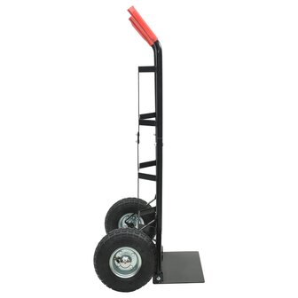 Steekwagen Zwart en Rood 57 x 46 x 113 cm Staal 5