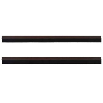 Zelfklevende Deurborstels 2 pcs Bruin 100 cm Aluminium Legering 5