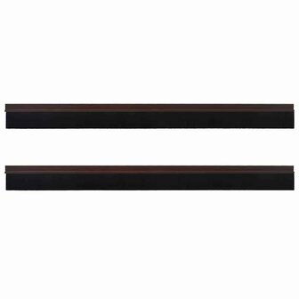Zelfklevende Deurborstels 2 pcs Bruin 100 cm Aluminium Legering 5