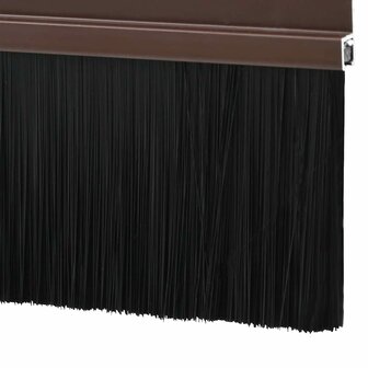 Zelfklevende Deurborstels 2 pcs Bruin 100 cm Aluminium Legering 6