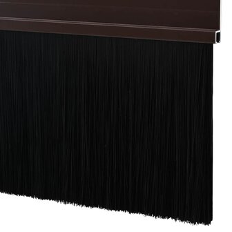 Zelfklevende Deurborstels 2 pcs Bruin 100 cm Aluminium Legering 6