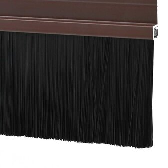 Zelfklevende Deurborstels 6 pcs Bruin 100 cm Aluminium Legering 6
